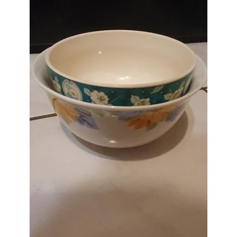 花紋中碗 大碗二入組 碗 廚房餐具 餐碗 便宜賣-細節圖7