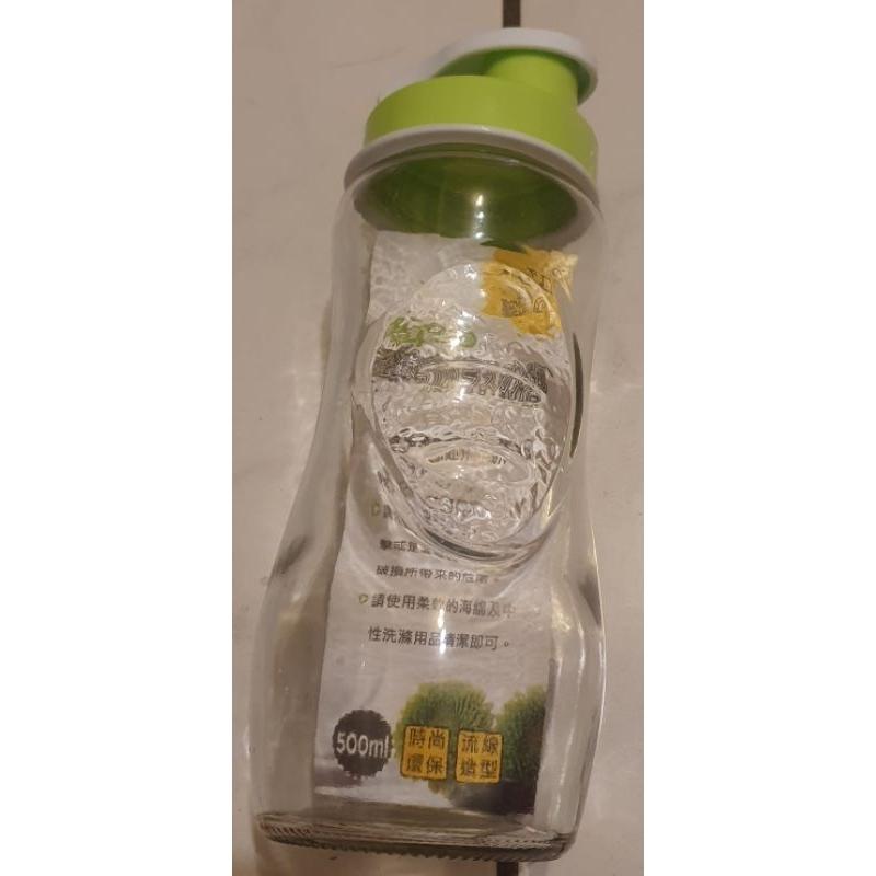 流線玻璃瓶 500ml 全新未使用  隨行杯 冰淇淋杯 2入1組浮雕高腳杯 樂扣樂扣優質矽膠提袋水壺 580ml-細節圖5