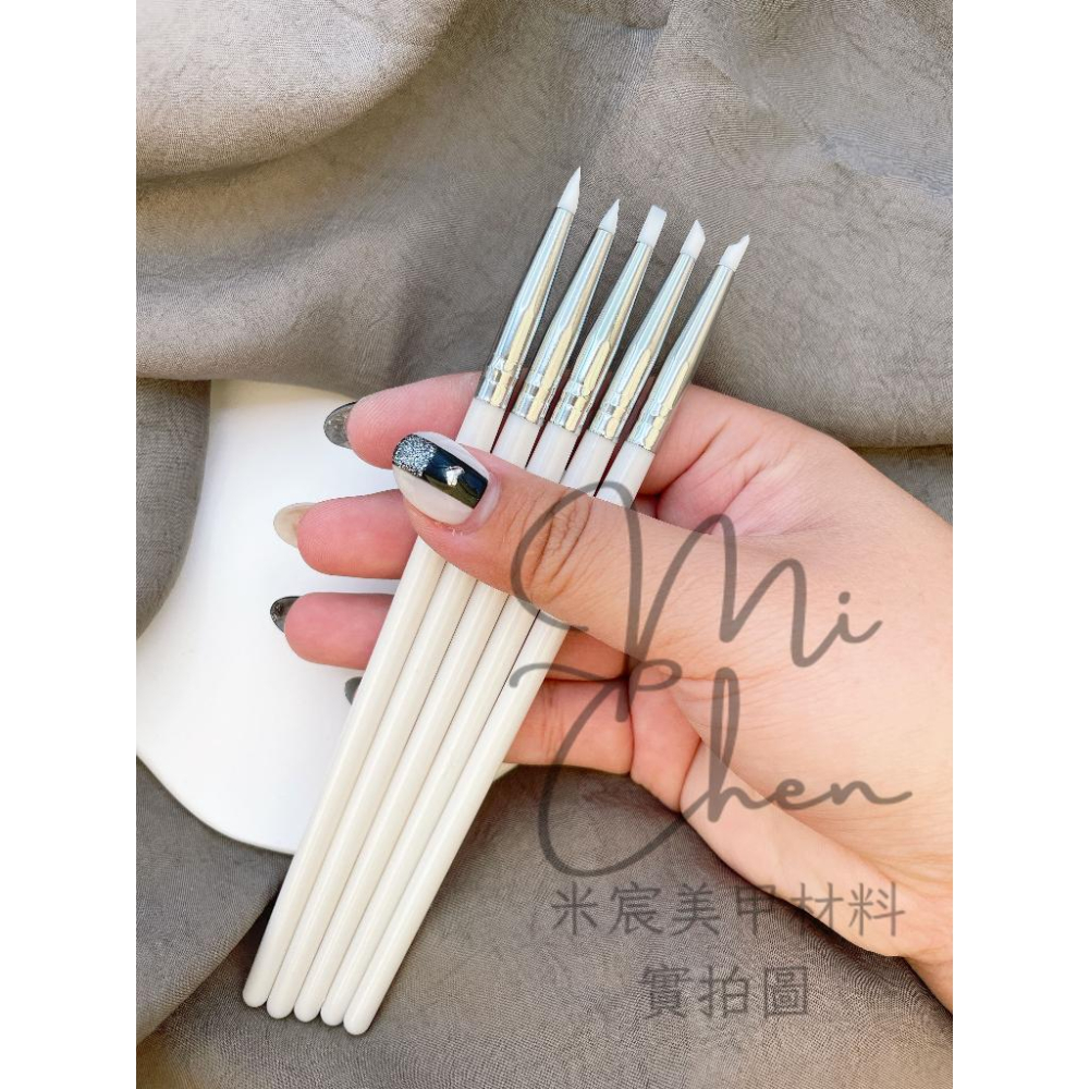 ⭐彰化現貨⭐有發票⭐多功能矽膠頭筆 蹭粉筆 雕花筆 拍拍筆 漸層筆-細節圖7