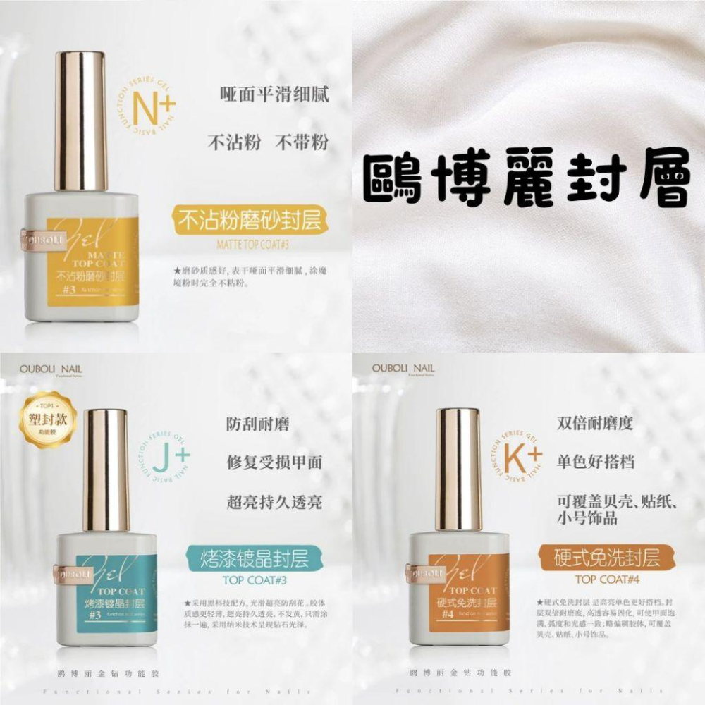 ⭐彰化現貨⭐有發票⭐鷗博麗功能膠 嚴選功能膠 底膠 上層 霧面上層 黏鑽膠 平衡液-細節圖3