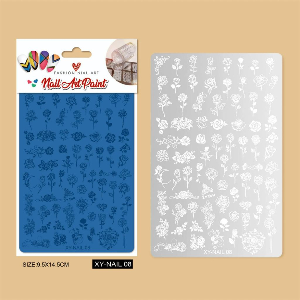 ⭐彰化現貨⭐有發票⭐轉印鋼板 美甲轉印 多花色 美甲轉印鋼板-細節圖2