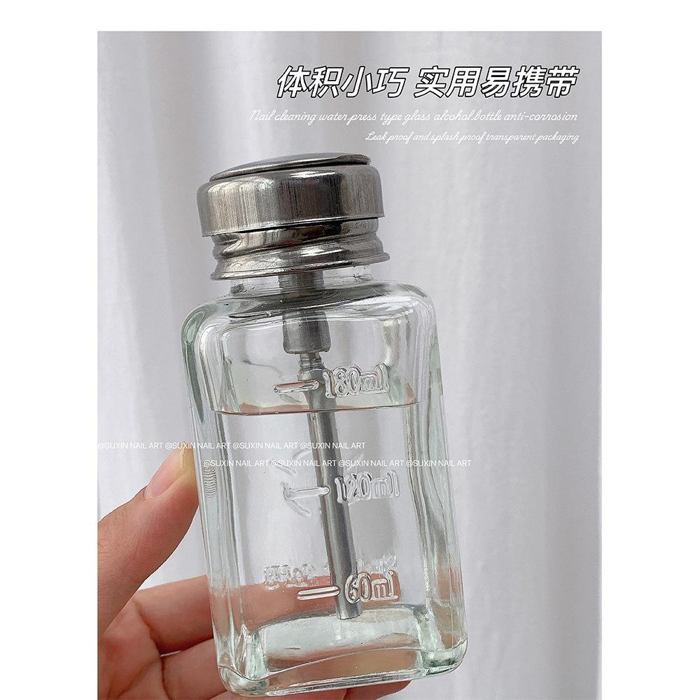 ⭐彰化現貨⭐有發票⭐超堅固按壓瓶 玻璃按壓瓶 省力玻璃按壓瓶 裝卸甲水 裝凝清-細節圖3