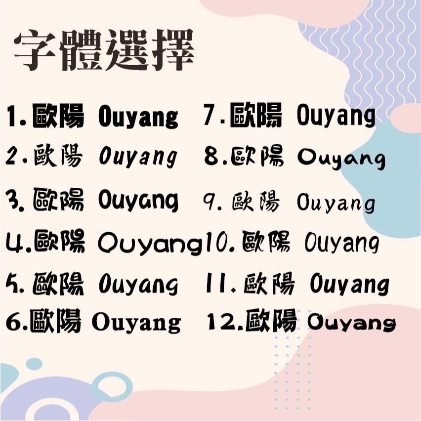 [歐陽愛亂畫]客製化姓名鑰匙圈-細節圖3