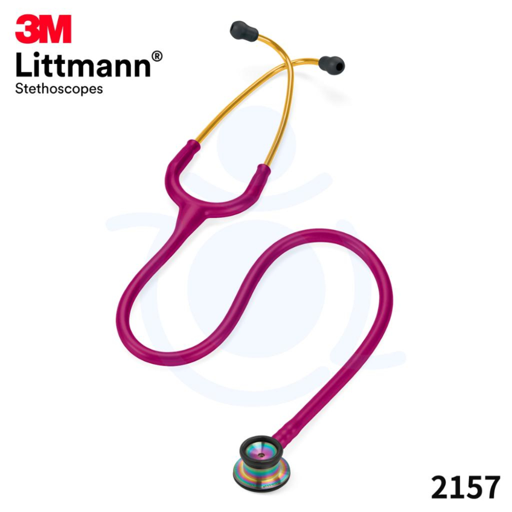 3M™ Littmann® 嬰兒型聽診器 2157 草莓紅/炫彩聽頭 雙面 聽診器 和樂輔具-細節圖2