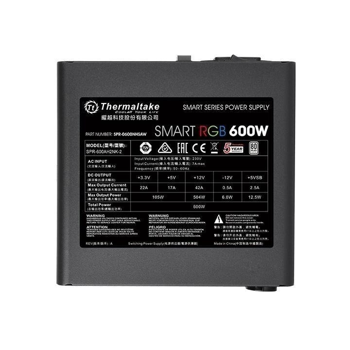 曜越 Thermaltake Smart BX1 RGB 600W 650W 電源供應器 二手-細節圖2