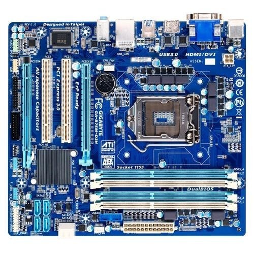 CPU INTEL I7-3770 含風扇+主機板 技嘉 B75M-D3H 附檔板/1155 腳位 賣家保固 現貨 二手-細節圖2