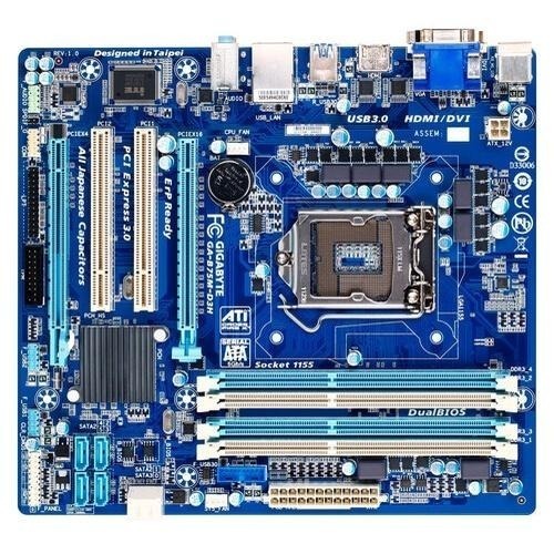 CPU INTEL I7-3770 含風扇+主機板 技嘉 B75M-D3H 附檔板/1155 腳位 賣家保固 現貨 二手-細節圖2