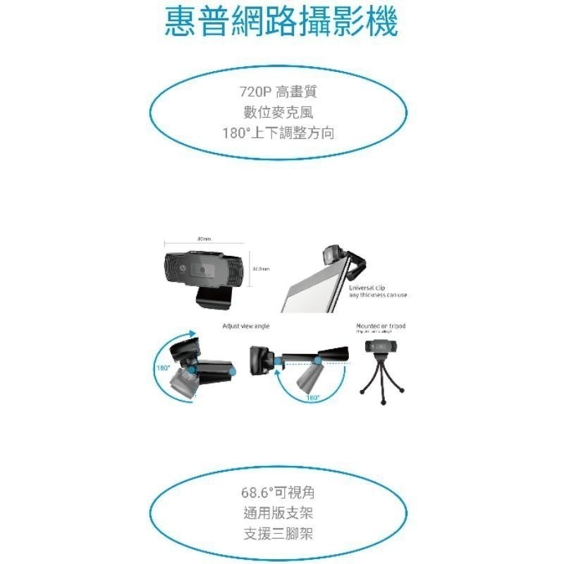 惠普網路攝影機 (HP w200)-細節圖2
