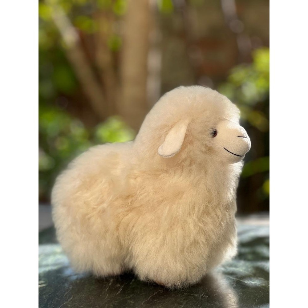 🇵🇪秘魯手作🔛羊駝毛玩偶擺飾♥︎超萌小羊/兔子-細節圖3