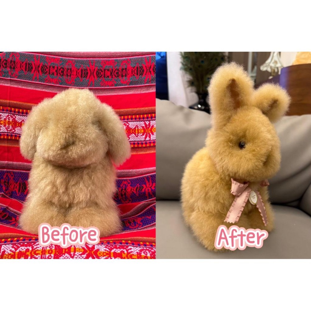 🇵🇪秘魯手作🔛羊駝毛玩偶擺飾♥︎超萌小羊/兔子-細節圖7