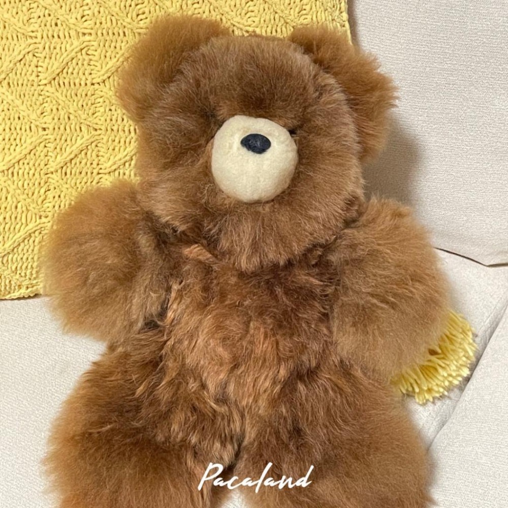 🇵🇪秘魯手作🔛羊駝毛玩偶♥︎療癒暖暖泰迪熊（大型）-細節圖2