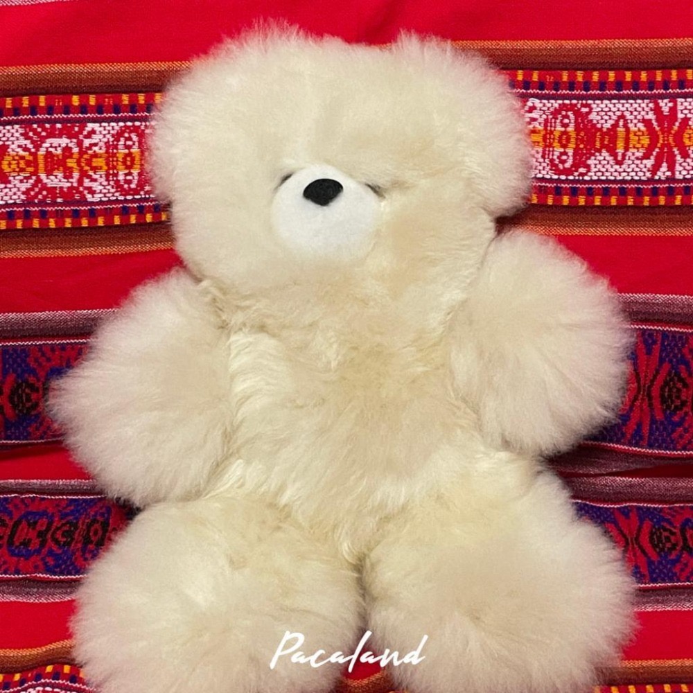 🇵🇪秘魯手作🔛羊駝毛玩偶♥︎療癒暖暖泰迪熊（大型）-細節圖3