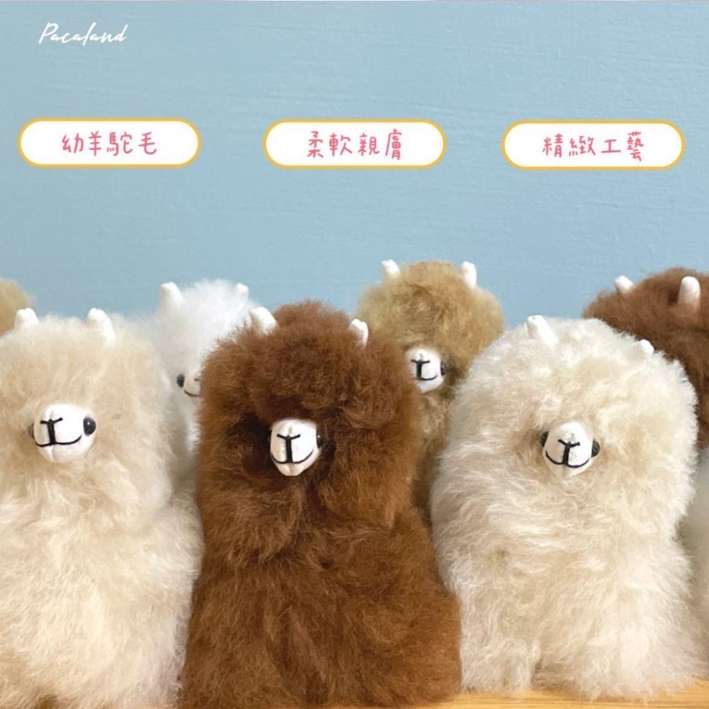 🇵🇪秘魯手作🔛柔軟迷你羊駝毛吊飾-細節圖2