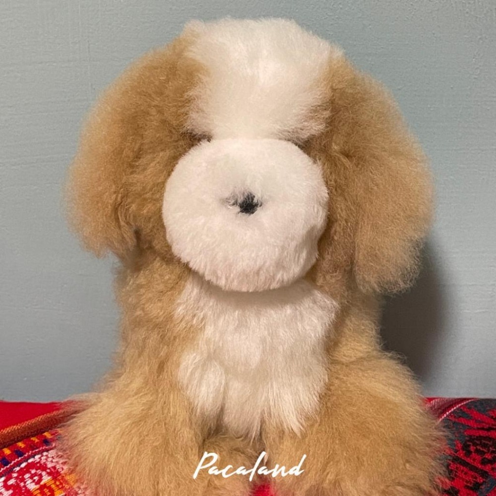 聖誕送禮推薦🇵🇪秘魯手作🔛羊駝毛玩偶♥︎奶萌小狗-細節圖3