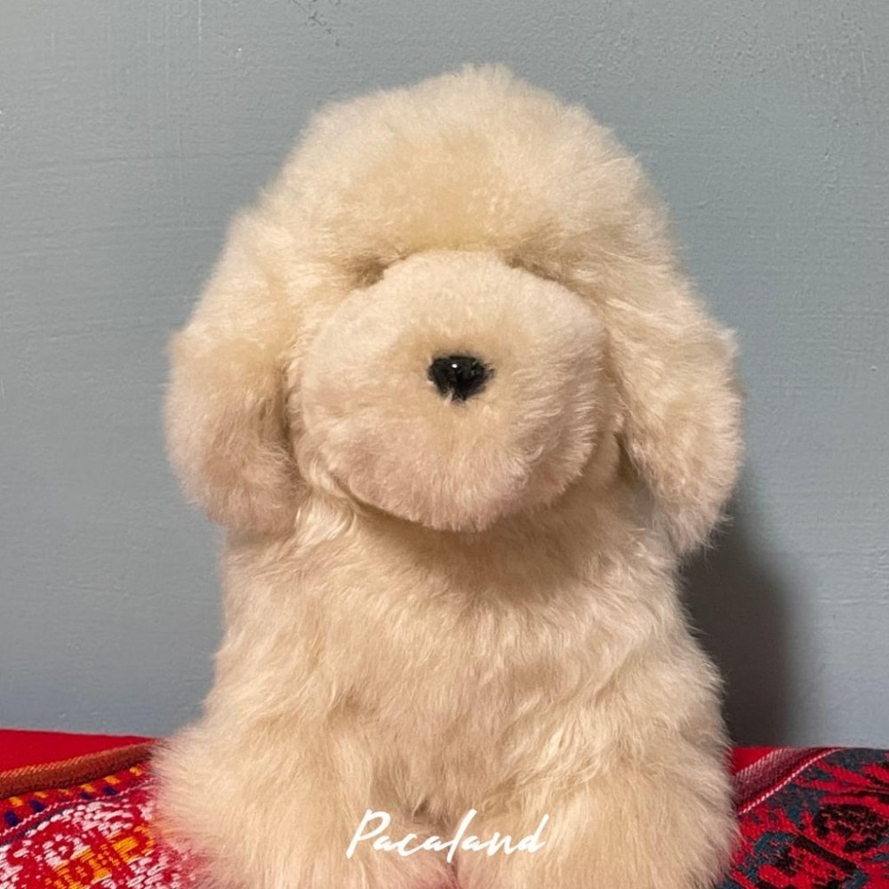 聖誕送禮推薦🇵🇪秘魯手作🔛羊駝毛玩偶♥︎奶萌小狗-細節圖4