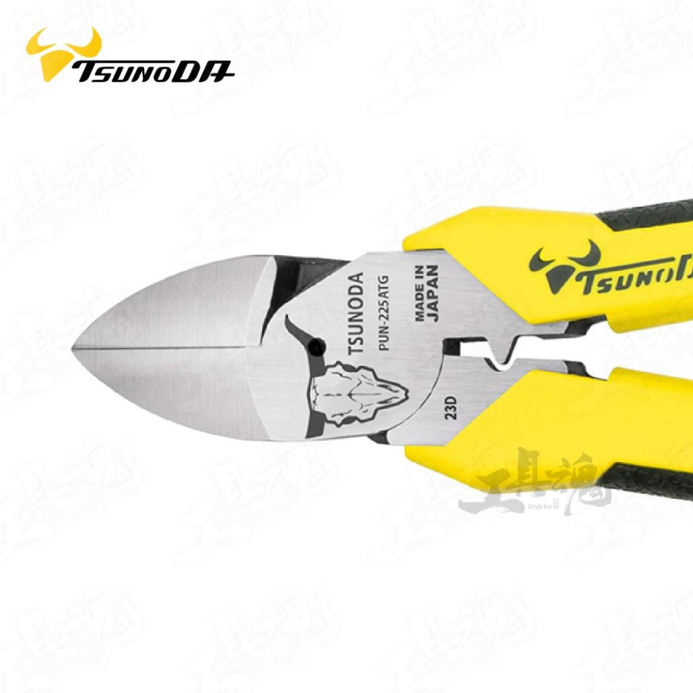 PUN-225ATG 日本製 TTC 薄刀斜口鉗 附壓著 角田 225mm 電工 薄刃 斜口鉗-細節圖3