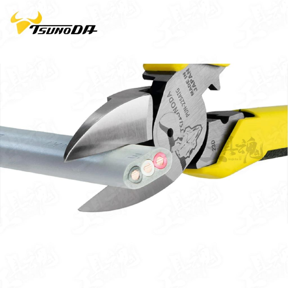 PUN-225ATG 日本製 TTC 薄刀斜口鉗 附壓著 角田 225mm 電工 薄刃 斜口鉗-細節圖7