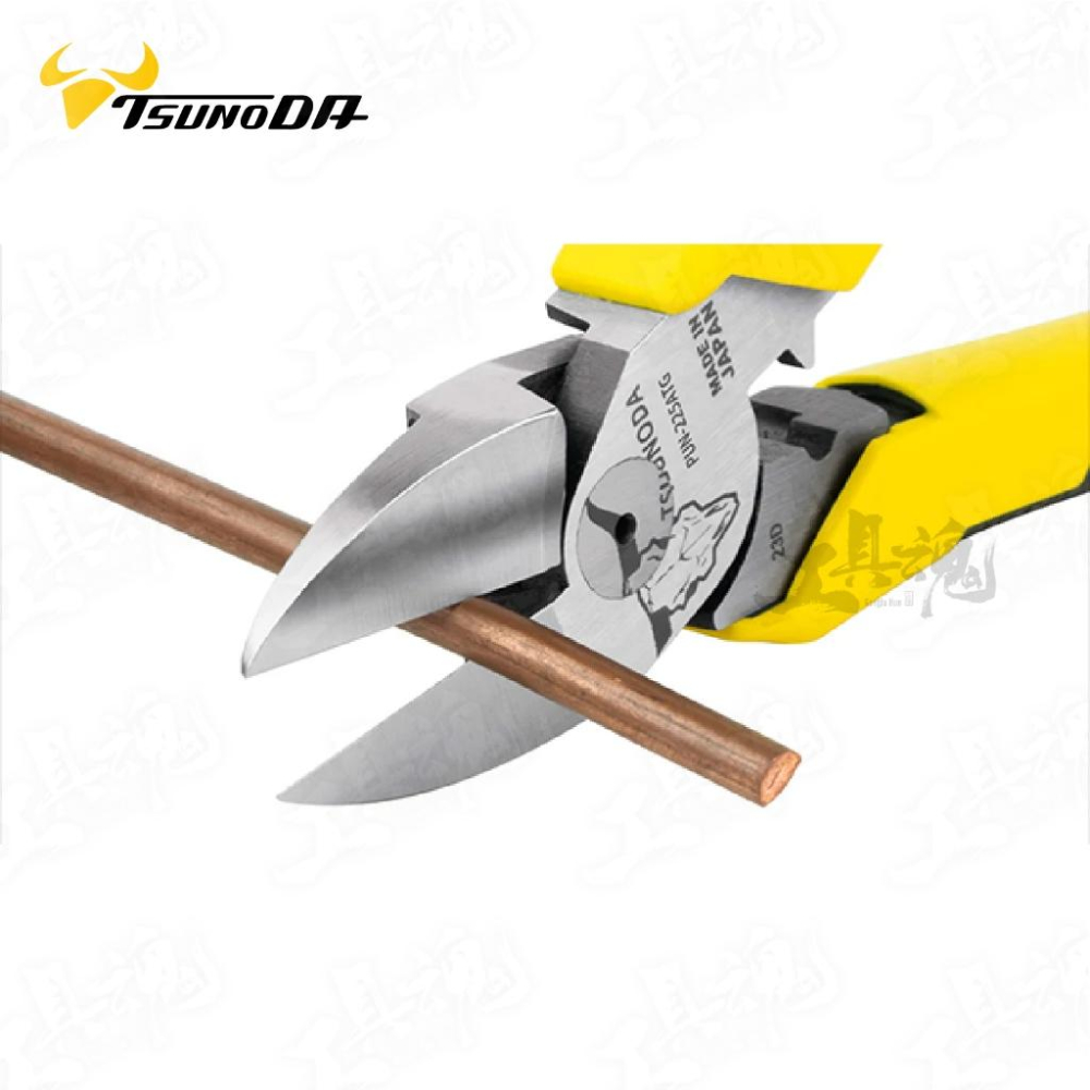 PUN-225ATG 日本製 TTC 薄刀斜口鉗 附壓著 角田 225mm 電工 薄刃 斜口鉗-細節圖8