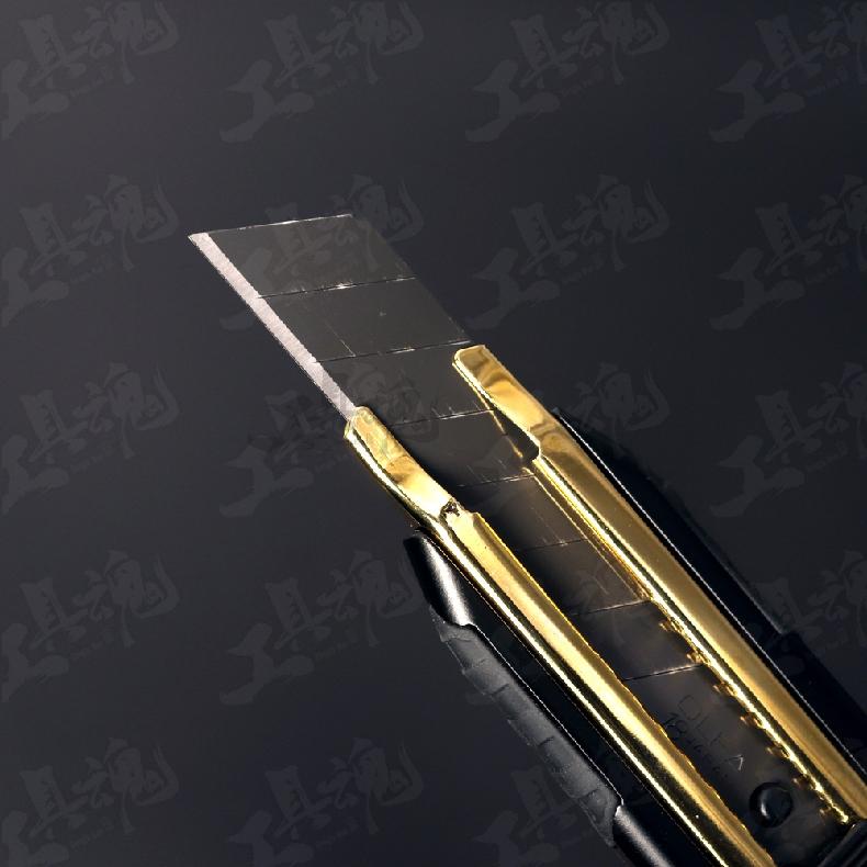 富士箭 FK02A-BG 大型美工刀 黑金系列 OLFA 美工刀 金屬切割刀 美工刀 重工美工刀 FUJIYA-細節圖7