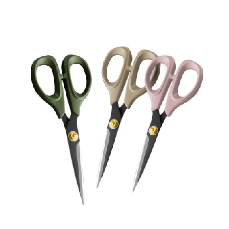 愛森諾工具 不沾事務剪刀 專利不沾膠塗層 日本不銹鋼 不沾黏 膠帶 剪刀 AS-80710 AS-80715 台灣製-細節圖2