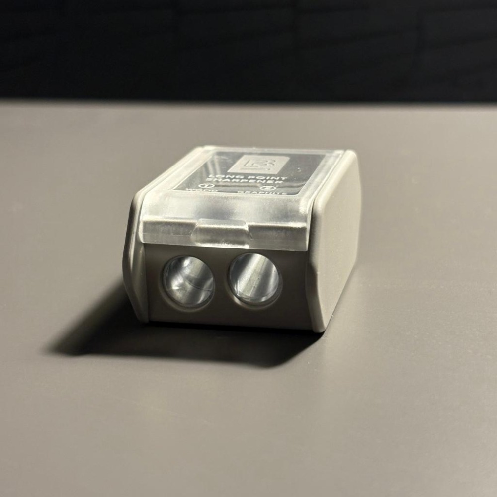 【Blackwing】二段式削鉛筆器 黑/灰-細節圖4