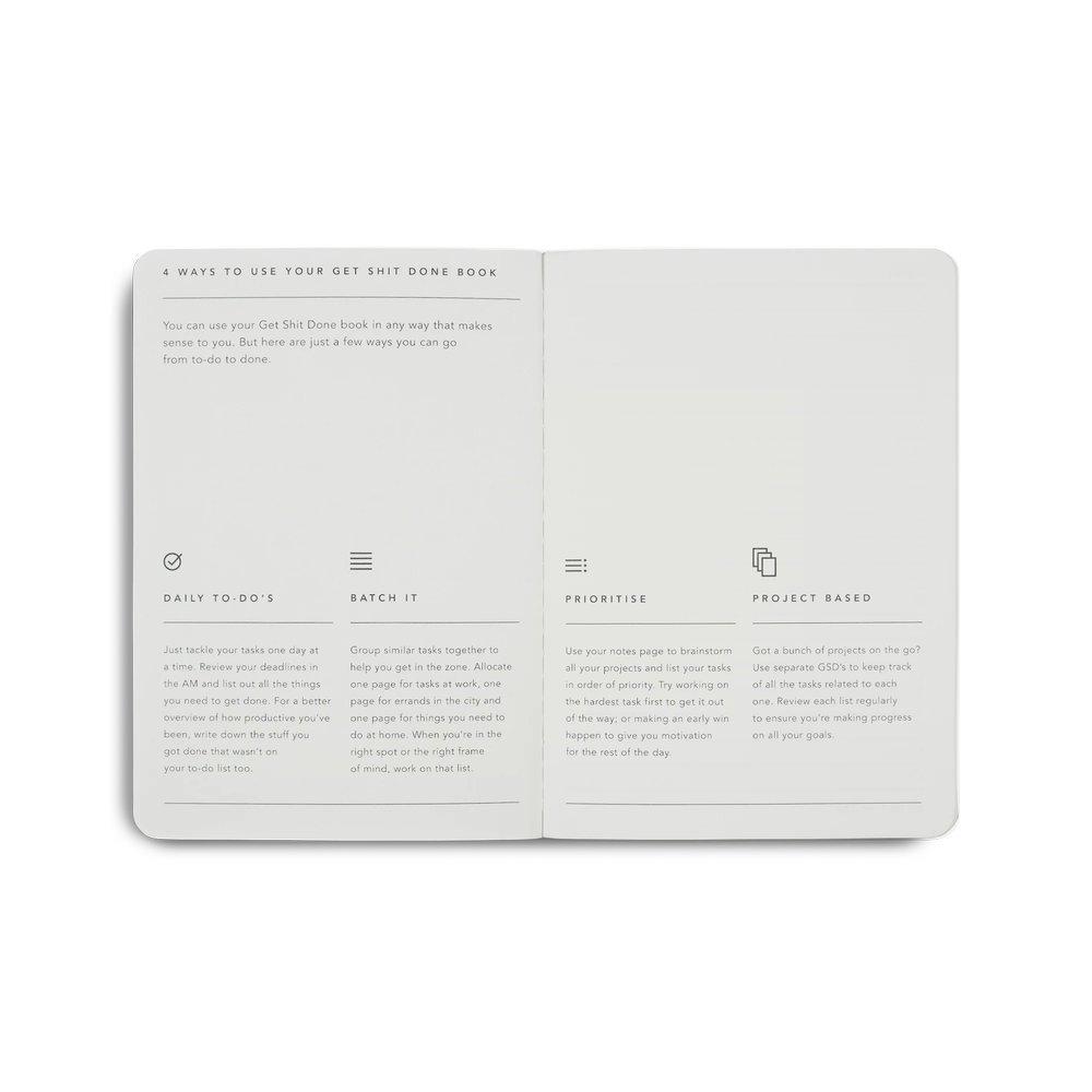 【MiGoals】軟皮筆記本系列 Get Shit Done Minimal Notebook A6-細節圖6