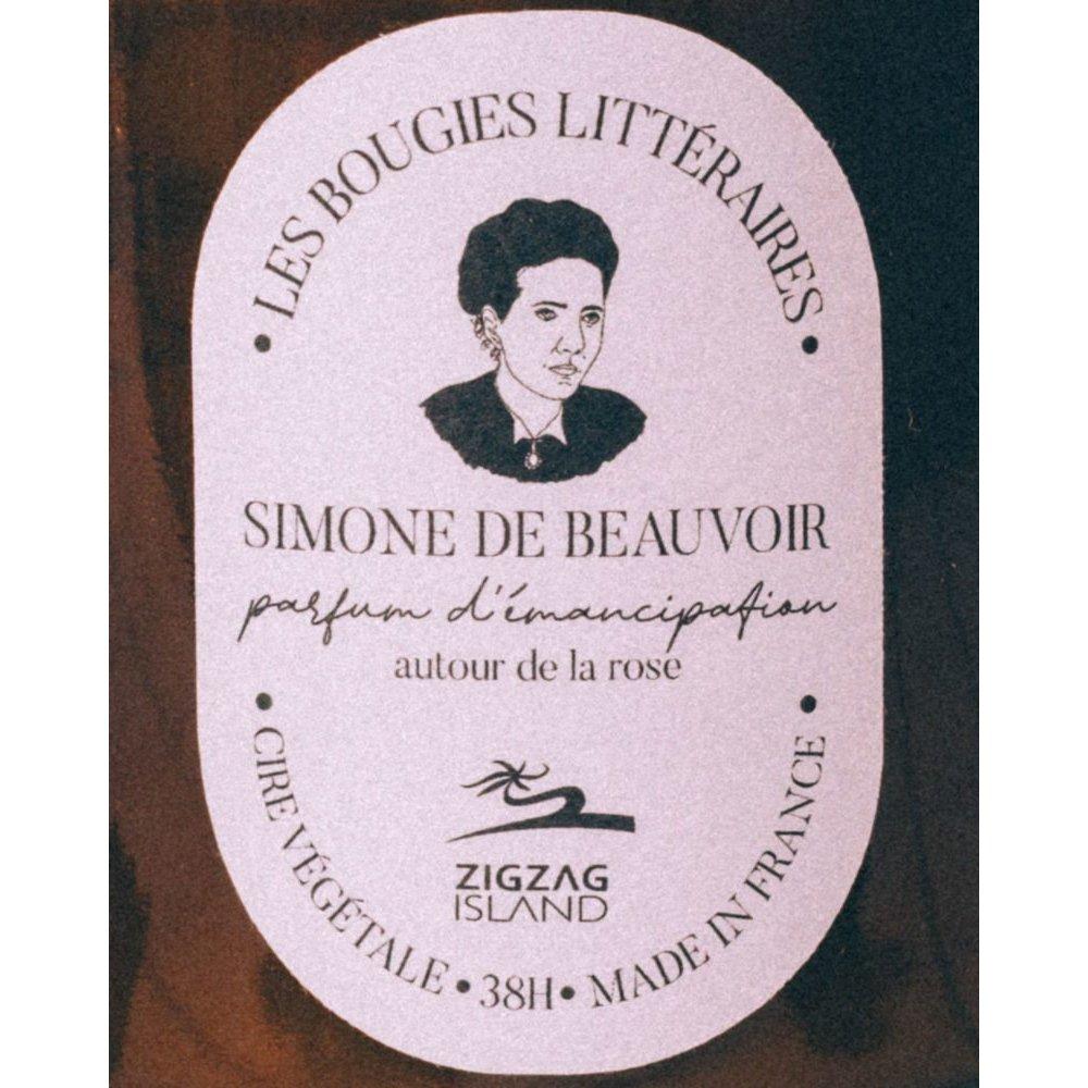 【ZIGZAG】名人系列-西蒙波娃 Simone de Beauvoir 植物蠟燭・玫瑰香氛-細節圖2
