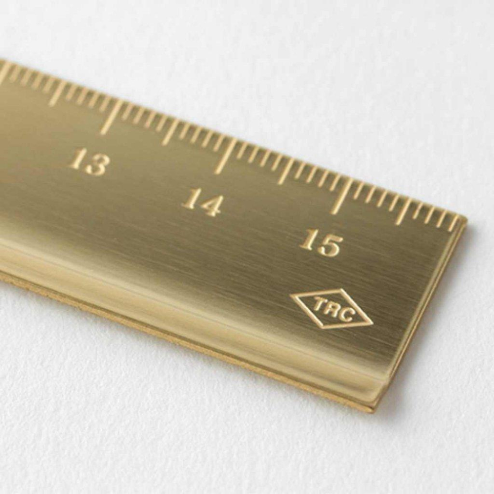 【TRC】Traveler＇s Company｜黃銅直尺 Brass Ruler-細節圖4