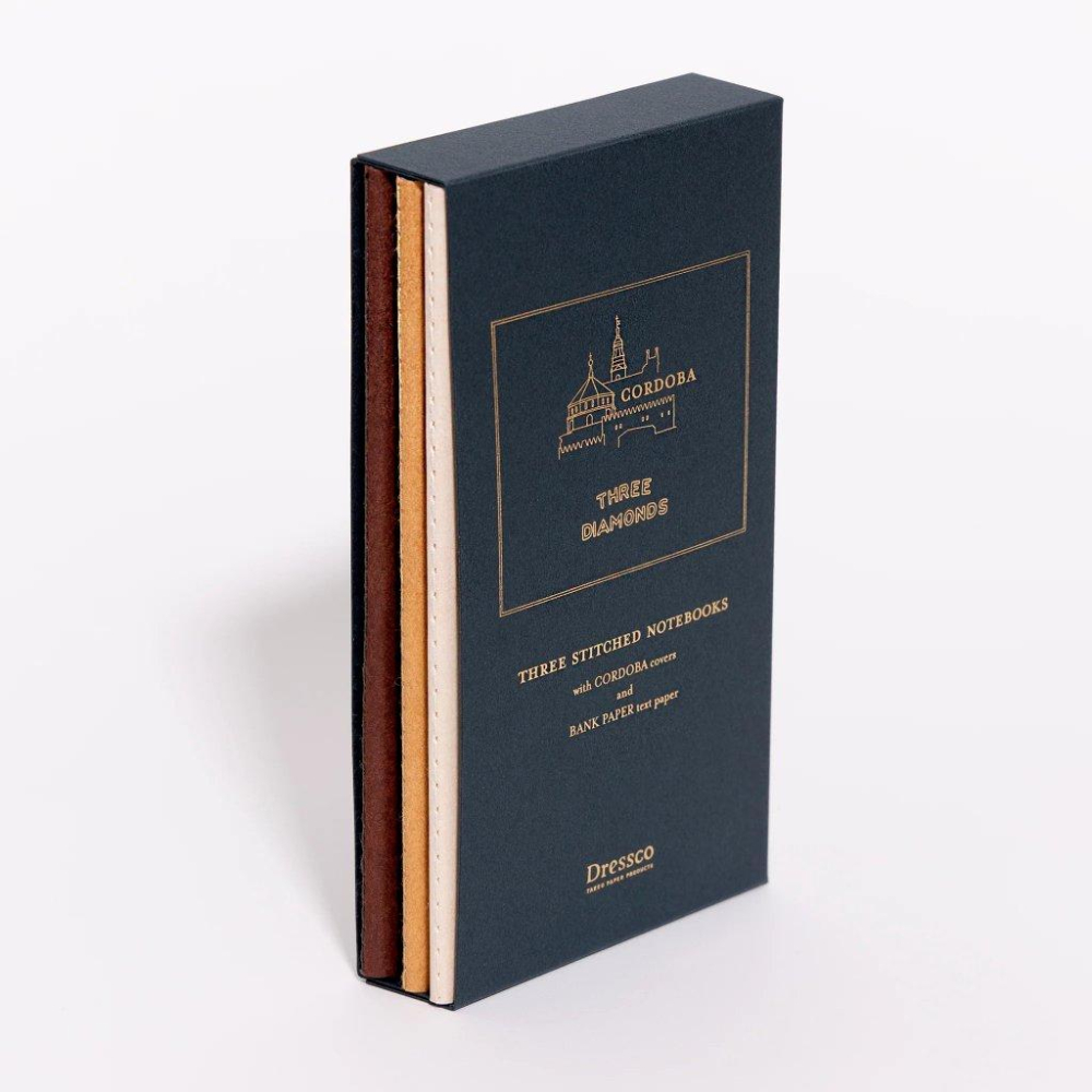 【Dressco】縫線筆記本書盒組｜3冊入｜日本 竹尾文具品牌-細節圖2