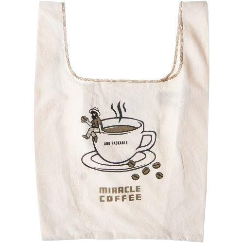 【ANDPACKABLE】咖啡托特包｜可收納成咖啡杯造型 趣味日系風格帆布袋-細節圖2