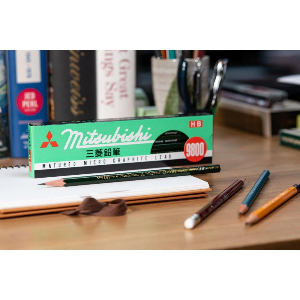 【三菱鉛筆】 K9800 HB｜六角軸鉛筆｜經典款-細節圖3