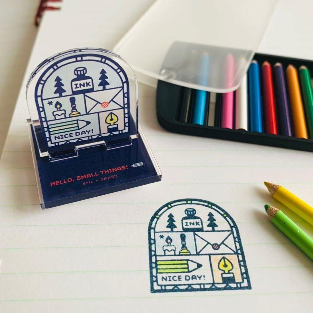 【SANBY】壓克力立座印章｜Stained Glass 彩繪玻璃款-細節圖2