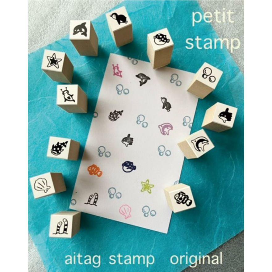 【Stamp Kobo Ai】– Petit Stamp 迷你印章組 [海洋小夥伴]-細節圖2