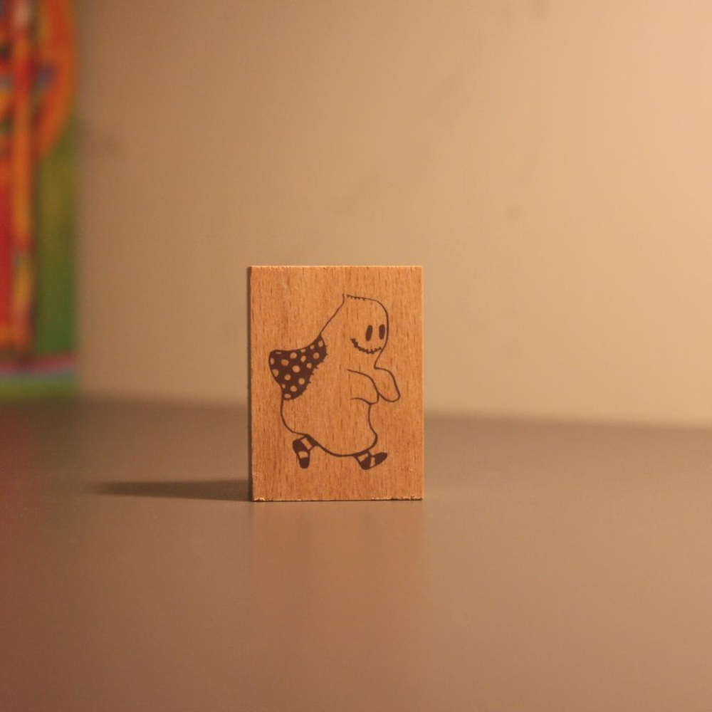 【ARTE】日本 木質印章系列 小幽靈/排隊幽靈/萬聖節幽靈-細節圖4