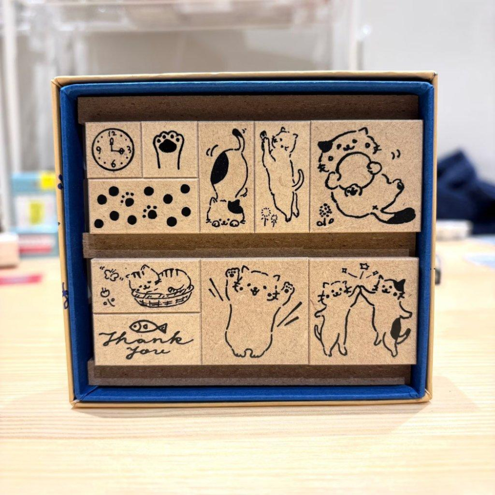 【SANBY】Irodori 系列印章｜小貓印章組 Kitten Stamp Set-細節圖2