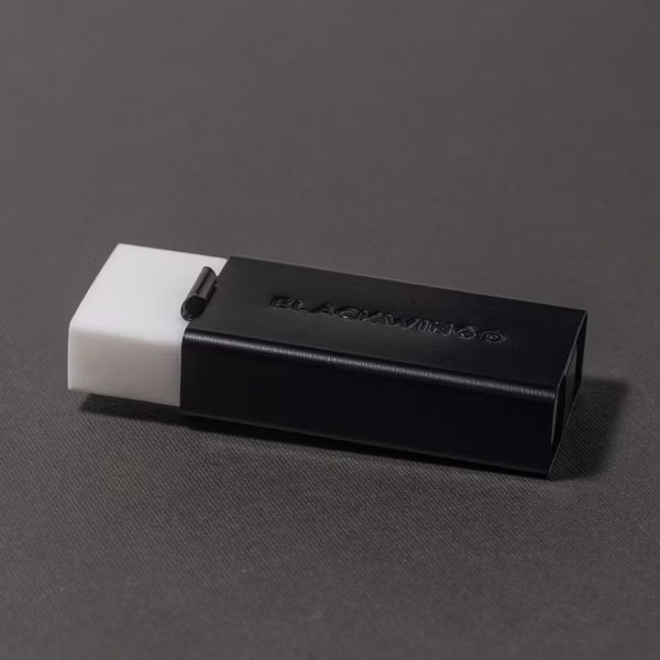 【Blackwing】鋁合金軟質橡皮擦＋收納筆套（黑／白／灰）Soft Handheld Eraser + Holder-細節圖5