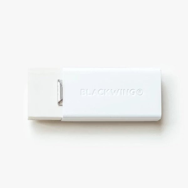 【Blackwing】鋁合金軟質橡皮擦＋收納筆套（黑／白／灰）Soft Handheld Eraser + Holder-細節圖6
