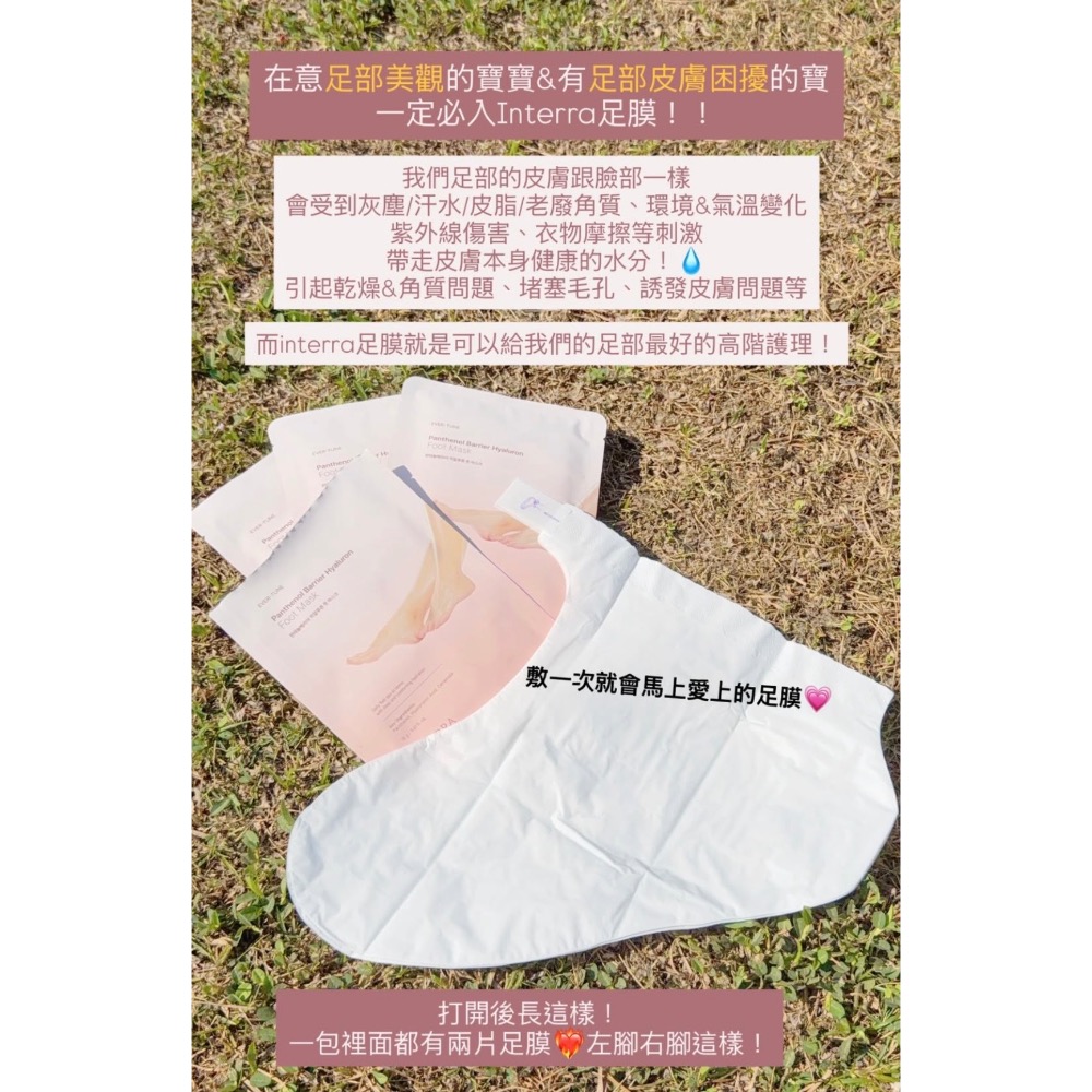 ❤️現貨❤️Interra 滋養煥新修護足膜（10包/盒）-細節圖2
