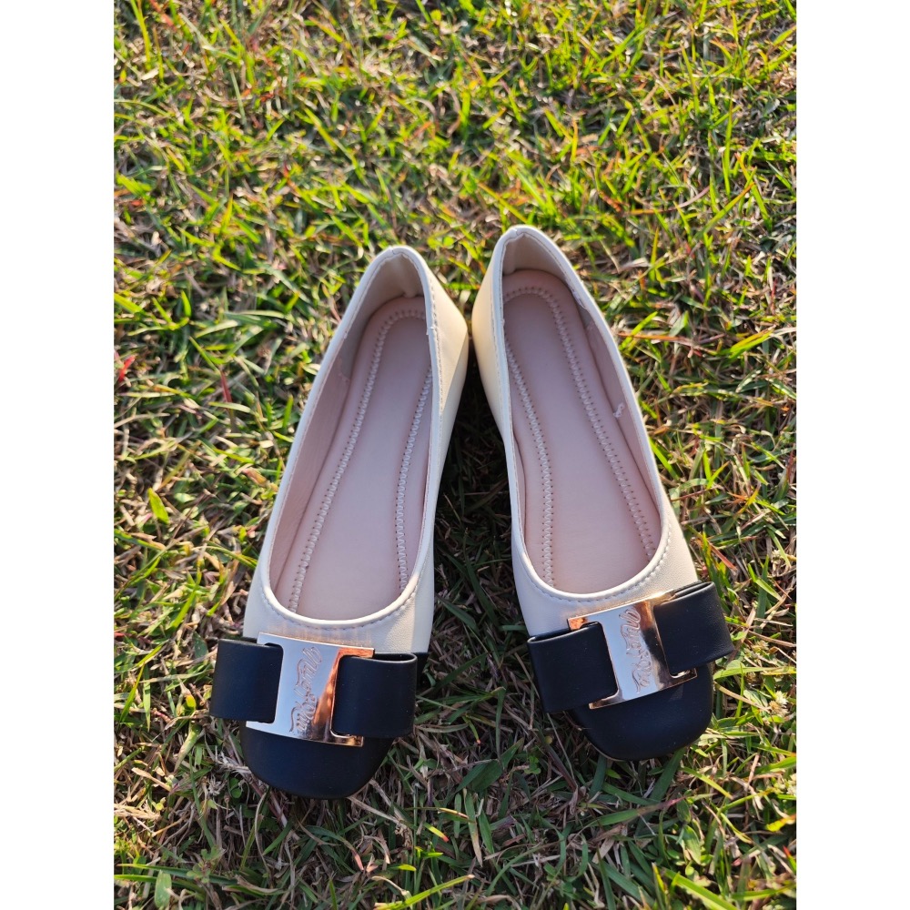 全新 復古方頭低跟鞋-細節圖2