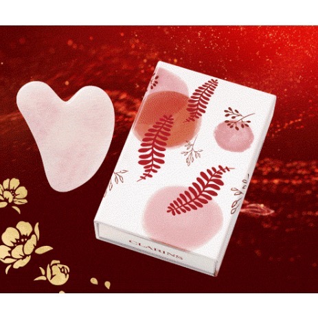 克蘭詩 天然玫瑰粉晶刮痧板-細節圖3