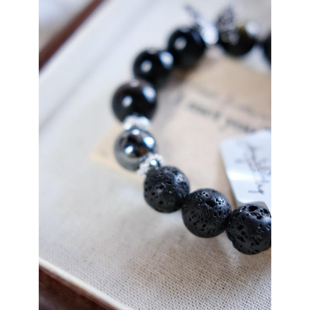 血雨探花丨赤鐵礦火山擴香石蝴蝶丨灌注避邪保護能量丨彌雅原創設計-細節圖6