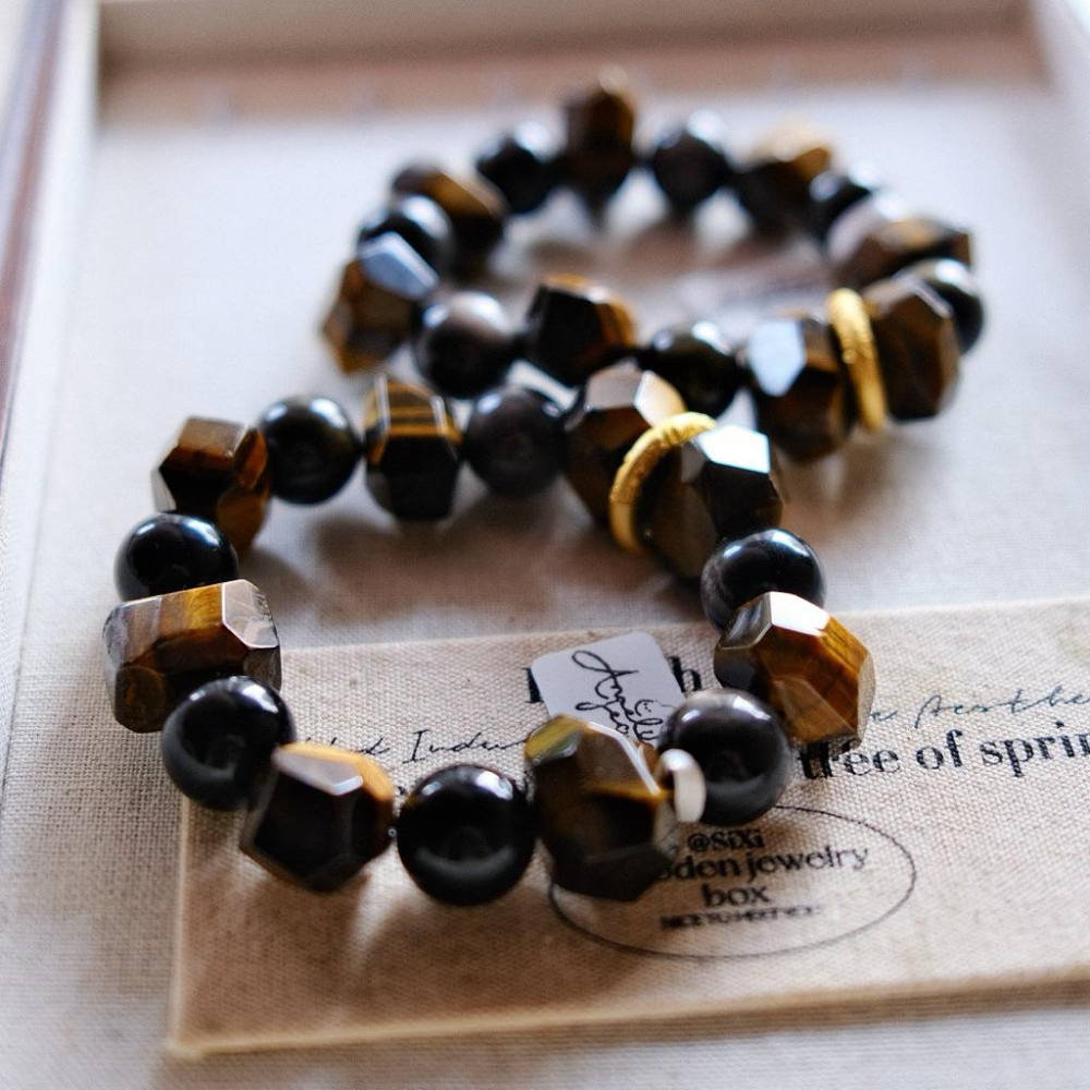 幾何光影丨鑽切虎眼石灌注避邪保護能量丨彌雅原創設計-細節圖2