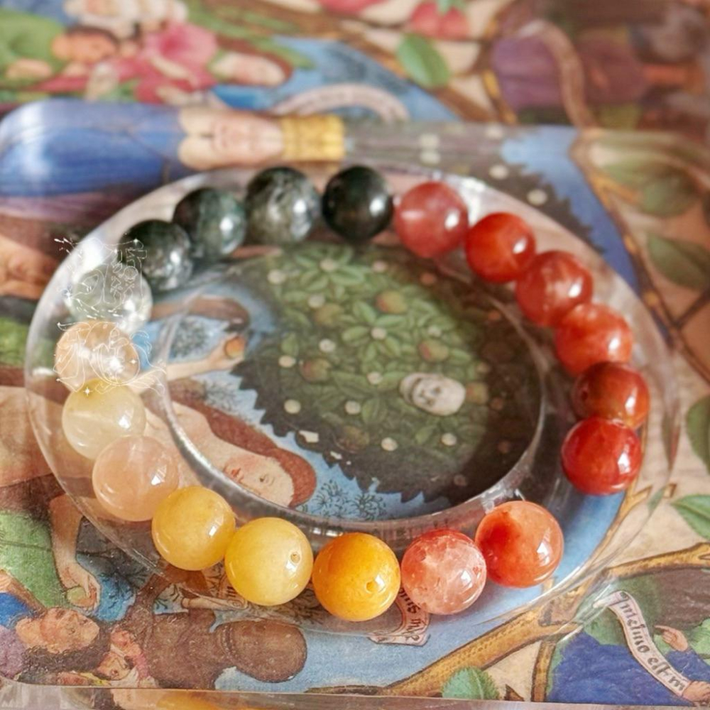 共生幽靈紅膠花紅兔毛水晶丨愛與美維納斯靈氣丨彌雅原創設計-細節圖3