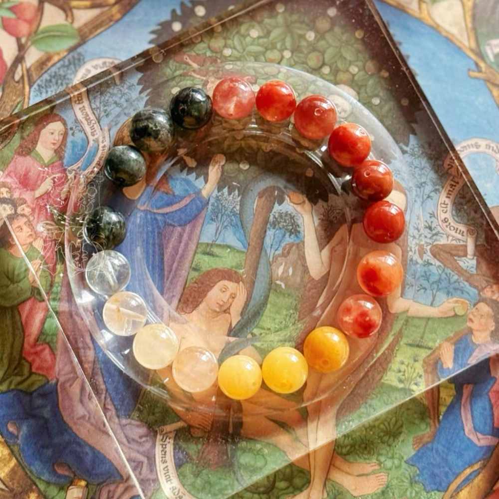 共生幽靈紅膠花紅兔毛水晶丨愛與美維納斯靈氣丨彌雅原創設計-細節圖5