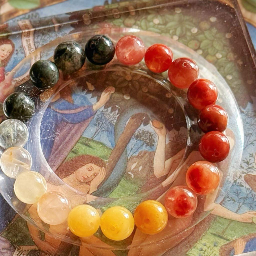 共生幽靈紅膠花紅兔毛水晶丨愛與美維納斯靈氣丨彌雅原創設計-細節圖6