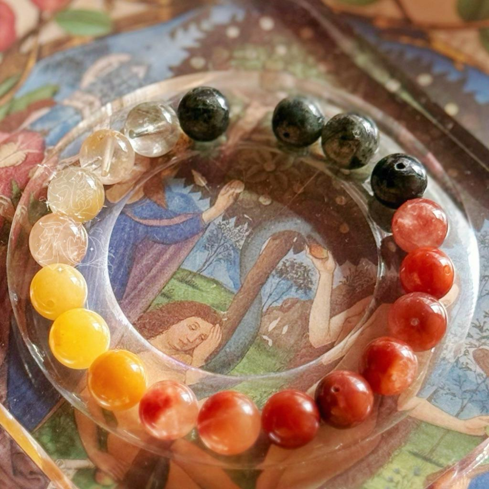 共生幽靈紅膠花紅兔毛水晶丨愛與美維納斯靈氣丨彌雅原創設計-細節圖9