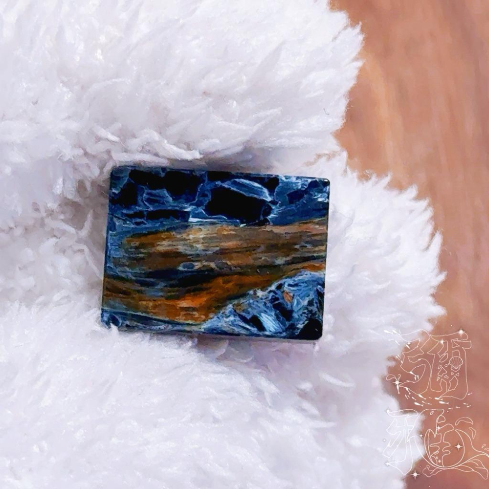 暴風雨王者丨收藏級納米比亞藍彩星球彼得石丨彌雅原創設計￼-細節圖3