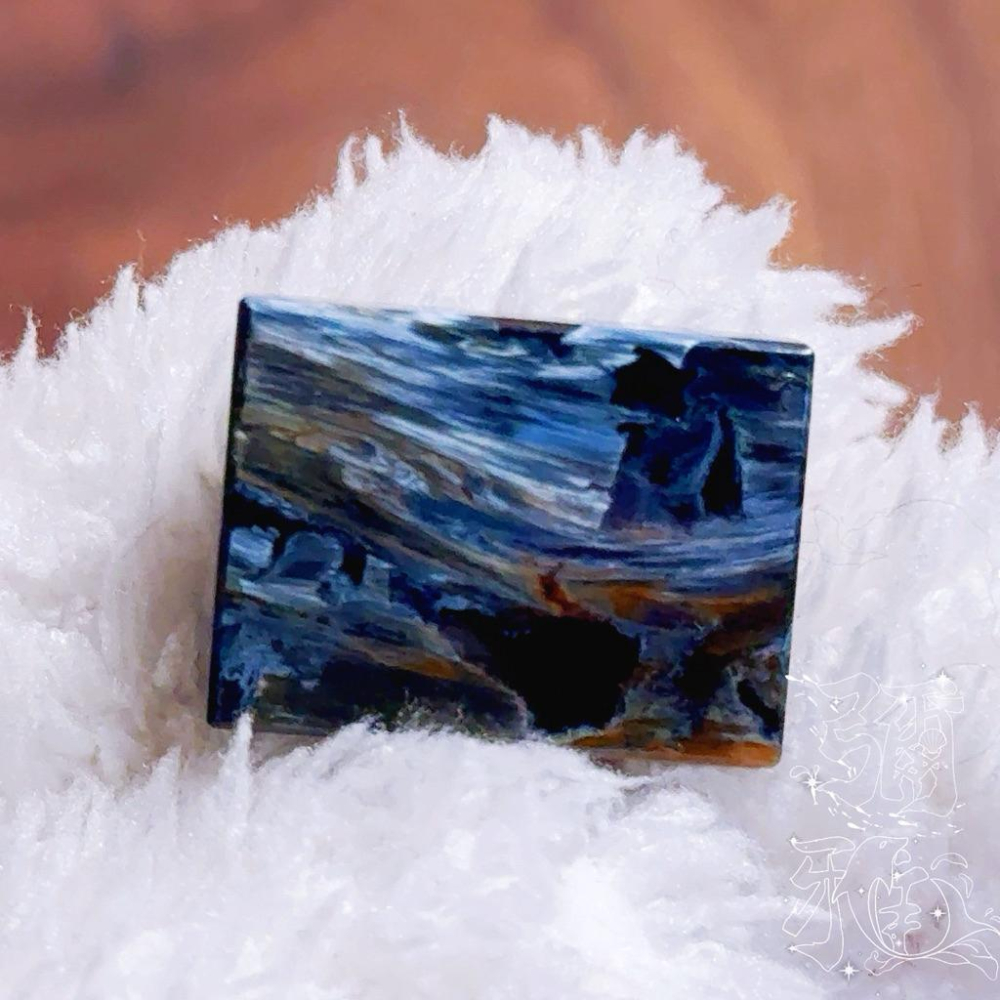 暴風雨王者丨收藏級納米比亞藍彩星球彼得石丨彌雅原創設計￼-細節圖4