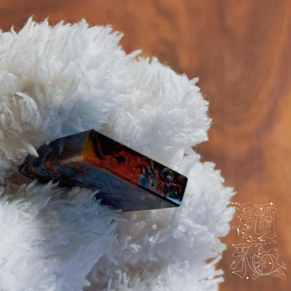 暴風雨王者丨收藏級納米比亞藍彩星球彼得石丨彌雅原創設計-細節圖8