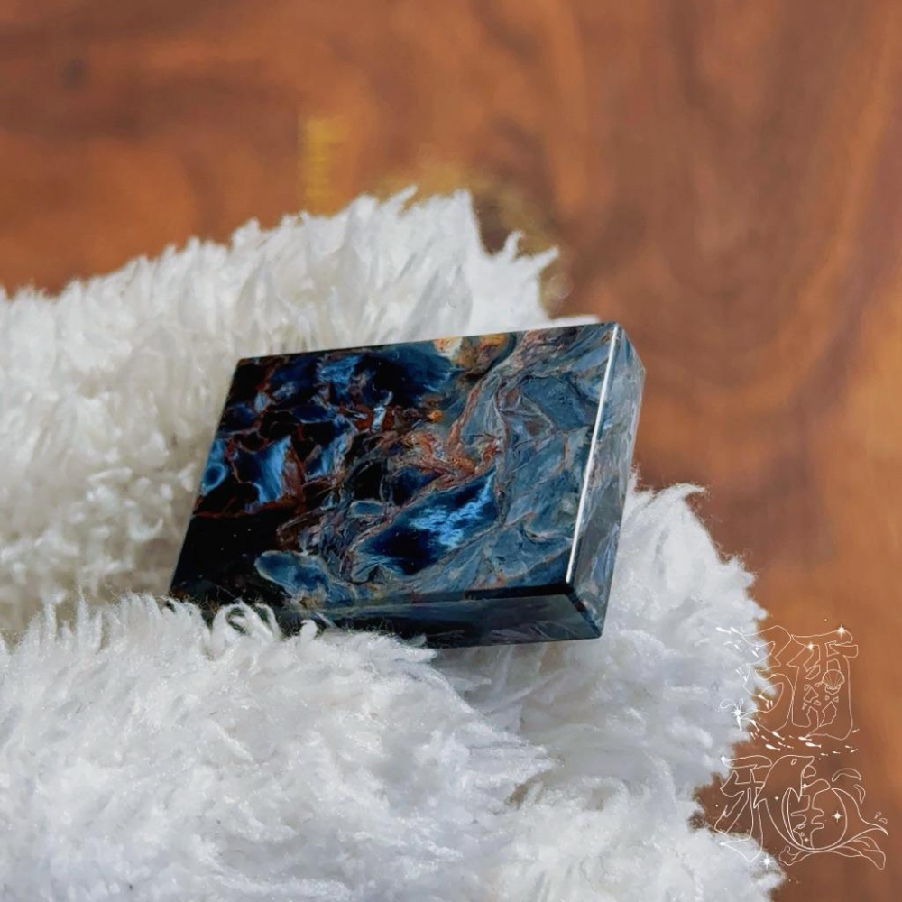 暴風雨王者丨收藏級納米比亞藍彩星球彼得石丨彌雅原創設計-細節圖9